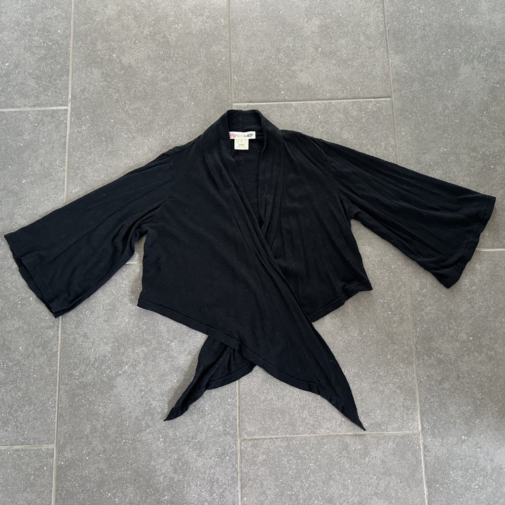 Girls Open Crop Cardigan